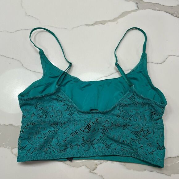 Urban Outfitters bralette sz S teal blue - Picture 2 of 4